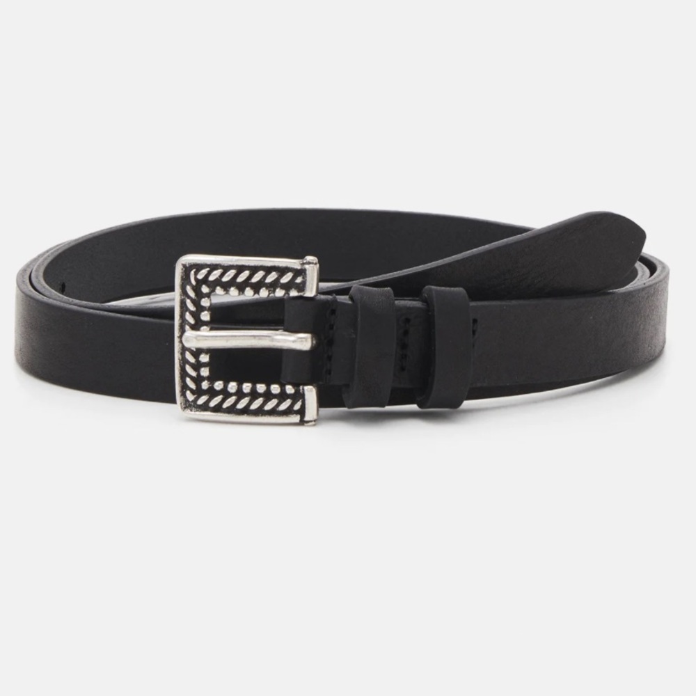 THE KOOPLES Italian Leather Belt, size 1 Black